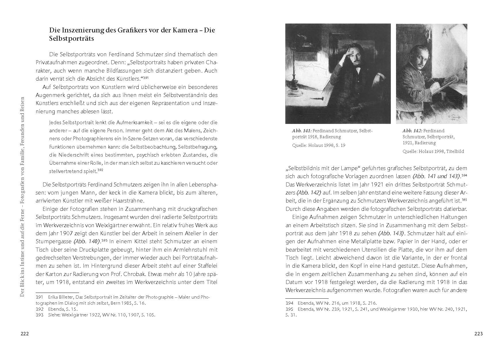 Publikation von Anna Hanreich: Ferdinand Schmutzer Doppelseite Buch