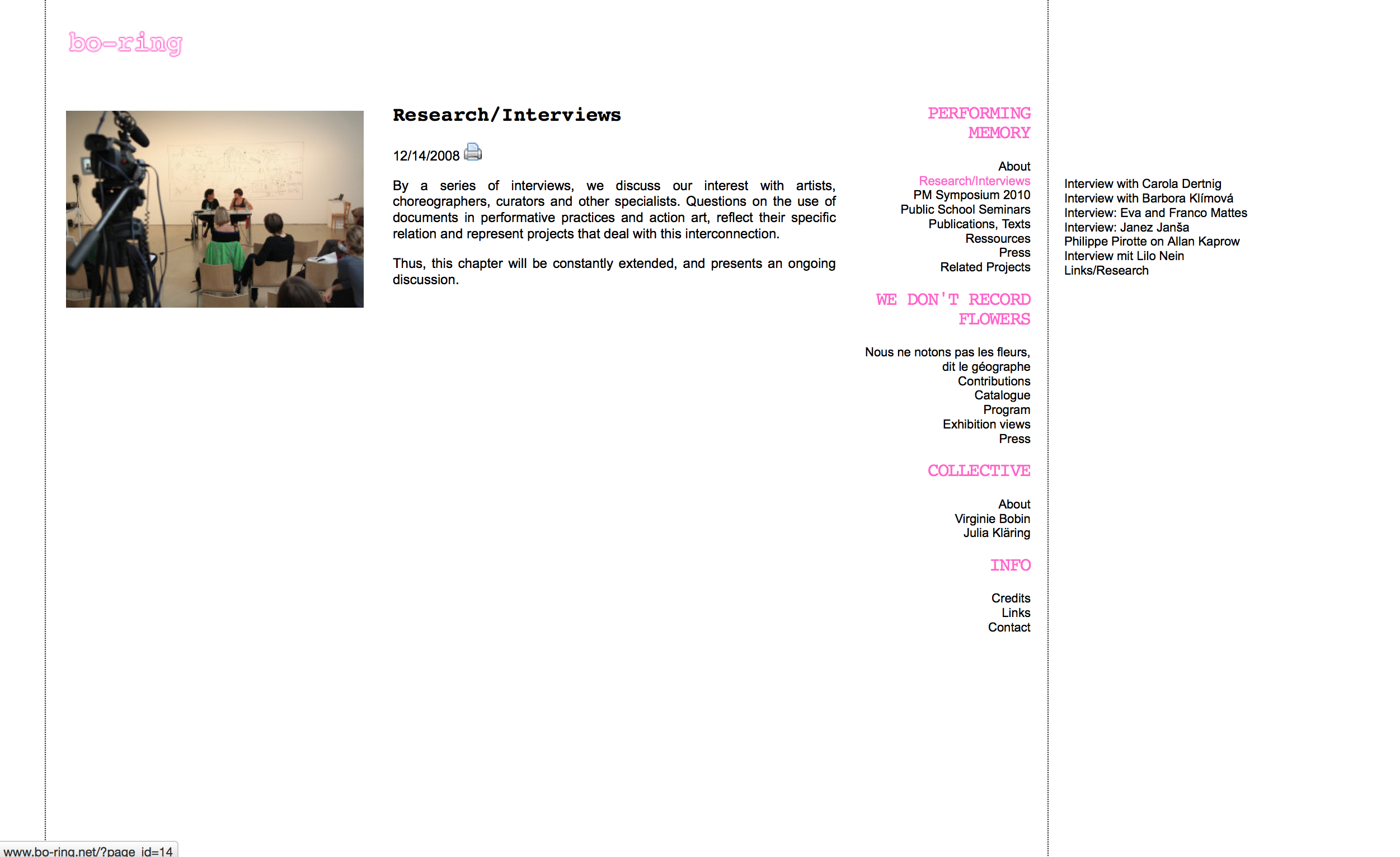 Screenshot Website