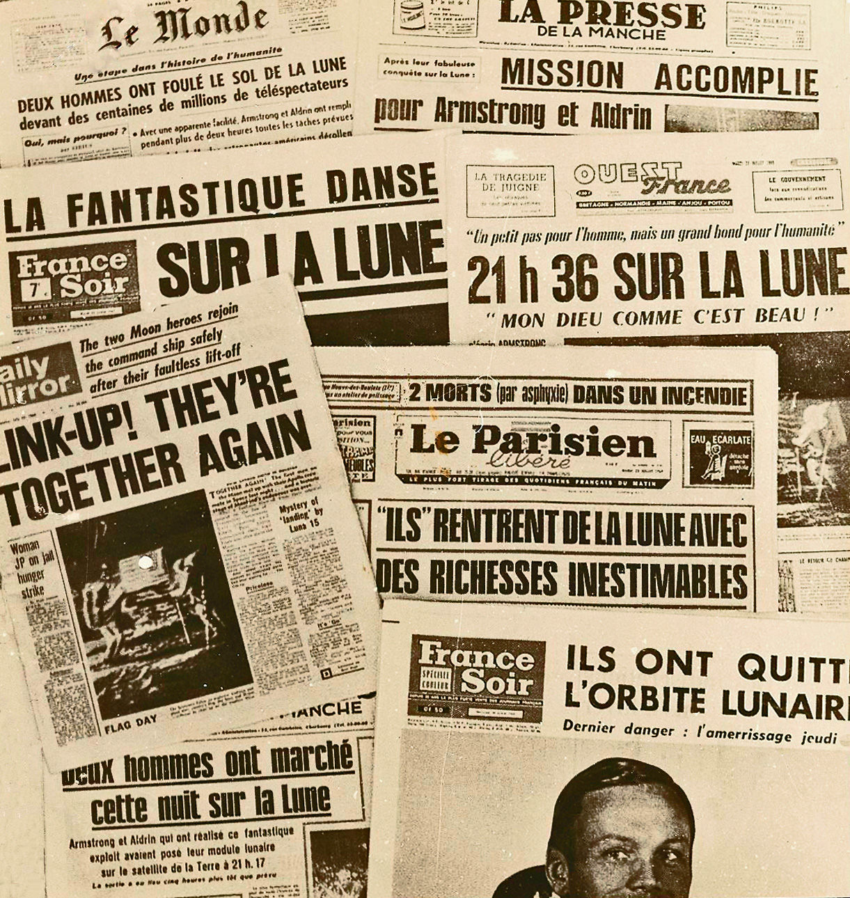 Zeitungscovers von 1969